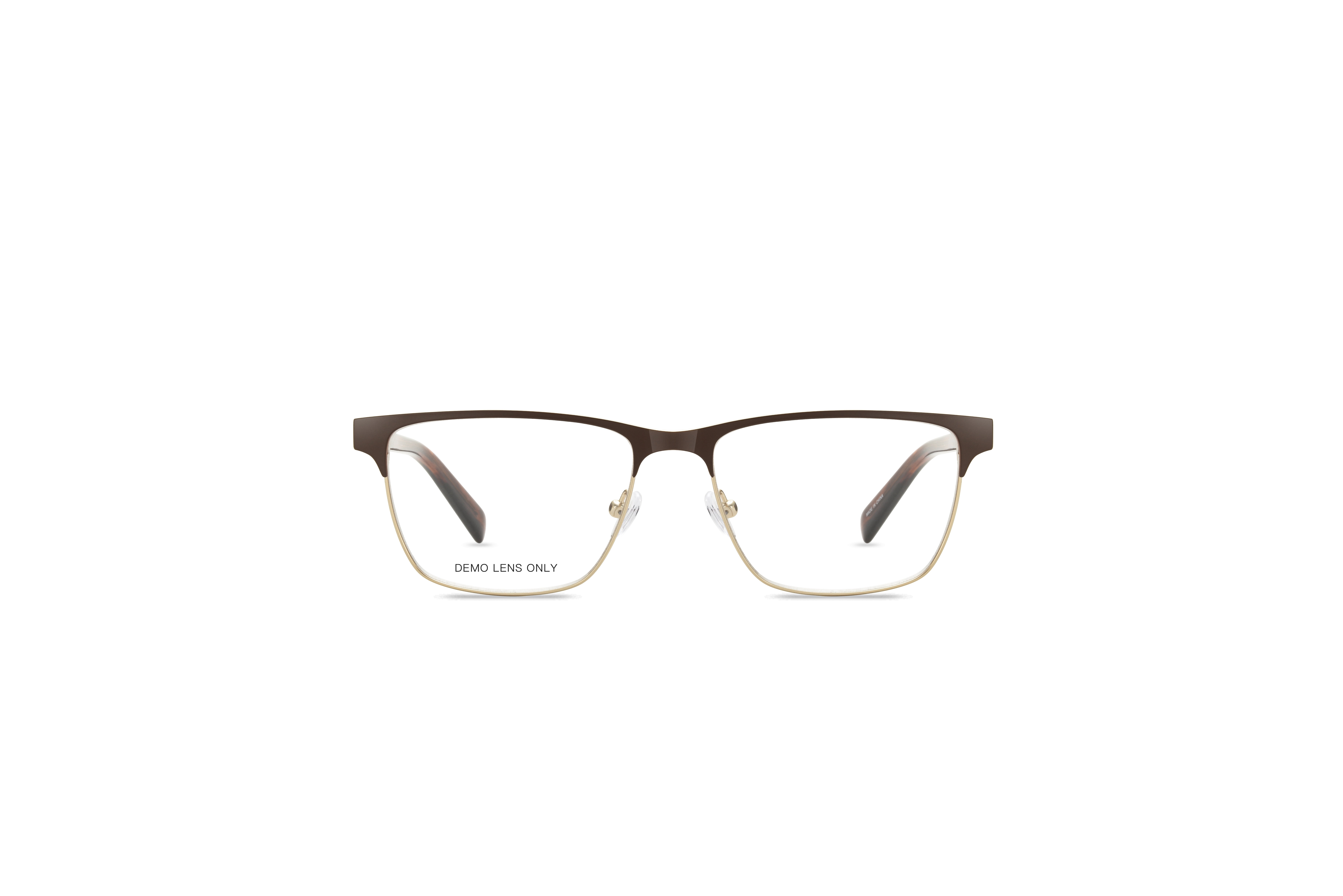 Walmart Men's Eyeglasses, MK10411, Brown, 54-16-145, with Case