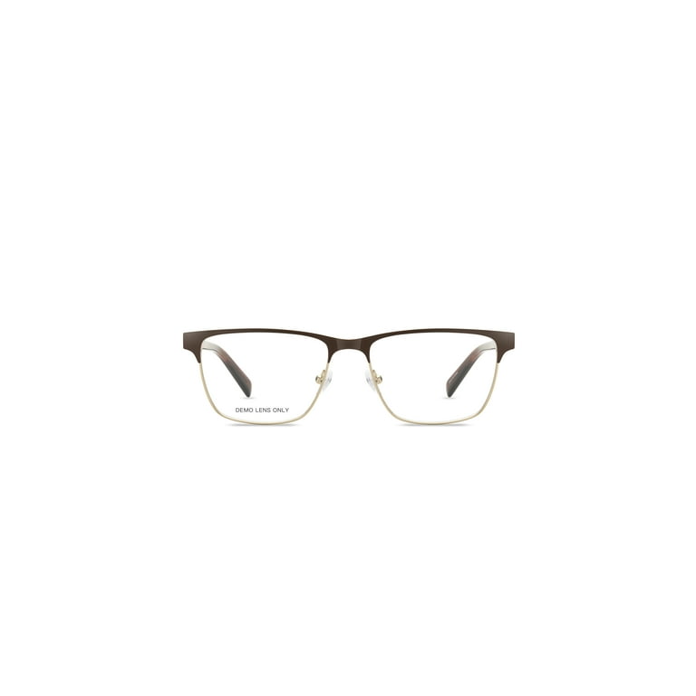 Walmart Men's Eyeglasses, MK10411, Brown, 54-16-145, with Case