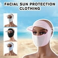 thumbnail image 4 of Thin Breathable Sunscreen Full Face Mask Summer UV Cycling Hat>`~, 4 of 9