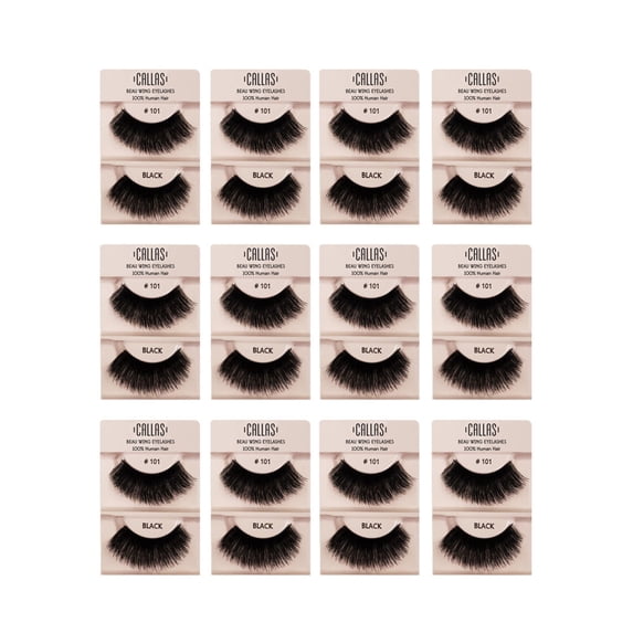 Callas Beau Wing Eyelashes #101 (1 pair x 12 sets)