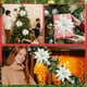 thumbnail image 4 of Decoraciones de Árbol de Navidad Flores de Navidad de Terciopelo Rojo con Flores Artificiales de Cristal de Hielo Verde, Accesorios de Decoración de Árbol de Navidad Bricolaje Árbol de Navidad Artific, 4 of 6