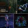 thumbnail image 5 of 2 Pack Solar String Lights Outdoor, 33FT 100 LEDs Solar Powered Fairy Lights,Copper Wire  Lights with 8 Modes for Patio Yard Tree Wedding Party Christmas Decor (Multicolor), 5 of 6