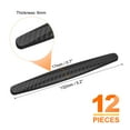 thumbnail image 2 of Uxcell 12 piezas de protectores de borde de puerta de coche, protectores anti-colisión, tira de protector de borde de puerta lateral, negro, 2 of 7