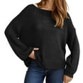 thumbnail image 2 of Sweaters for Women 2025 Oversized Fall Winter Long Sleeve Crewneck Knit Sweater Jumper Top Womens Pullover Sweaters, 2 of 6