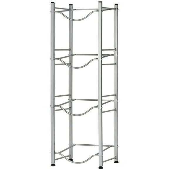 Oumilen 4 Tier Silver Heavy Duty Water Jug Rack For Home Office