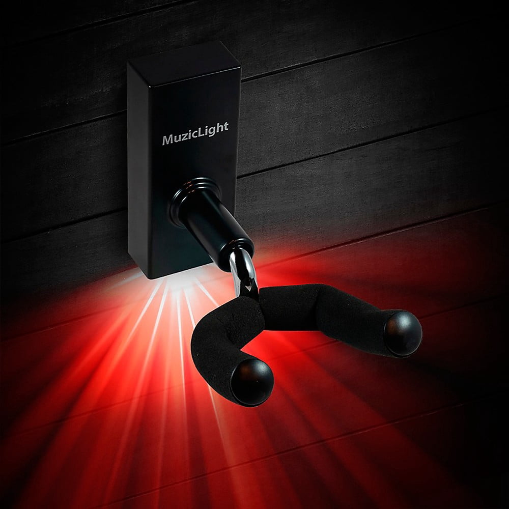 MuzicLight Guitar Wall Hanger - Red