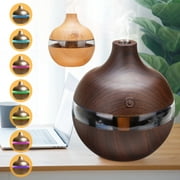 Wood Grain Aroma Essential Diffuser, 300ml Ultrasonic Cool Mist Humidifier Office Home Decor