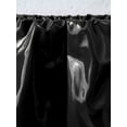 thumbnail image 6 of Zaldita Womens Wet Look Patent Leather Mini Bodycon Skirt Hip Skirts for Clubwear Music Festival Black S, 6 of 7
