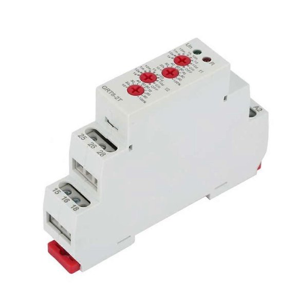 1PC GRT8-2T Multifunction Mini Din Rail Type Double Delay on Time Relay Switch