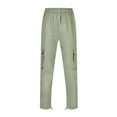 thumbnail image 2 of Men's Elastic Waist Work Pants - Polyester, Soft Fabric, Spring/Autumn Casual, 2 of 6