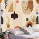 thumbnail image 4 of Pared De Arte Abstracto Bohemio Decoración De Habitación Para Dormitorio Estético Hippie Bohemio Sala De Estar Dormitorio Colgante De Pared Noticed HA044153-02, 4 of 6