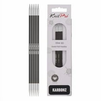 KnitPro-Karbonz Double Point Knitting Needles 6"-Size 3/3.25mm