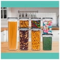 thumbnail image 2 of Set de 7 recipientes para comida, apilables, herméticos, 1,9 L, 1,2 L, 0,8 L, 2 of 6
