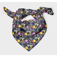thumbnail image 3 of Bimba Gray Circle & Triangle Geometric Printed Pure Silk Scarf For Hair Neck Head Bandanas For Women 40 x 40 Inches, 3 of 6