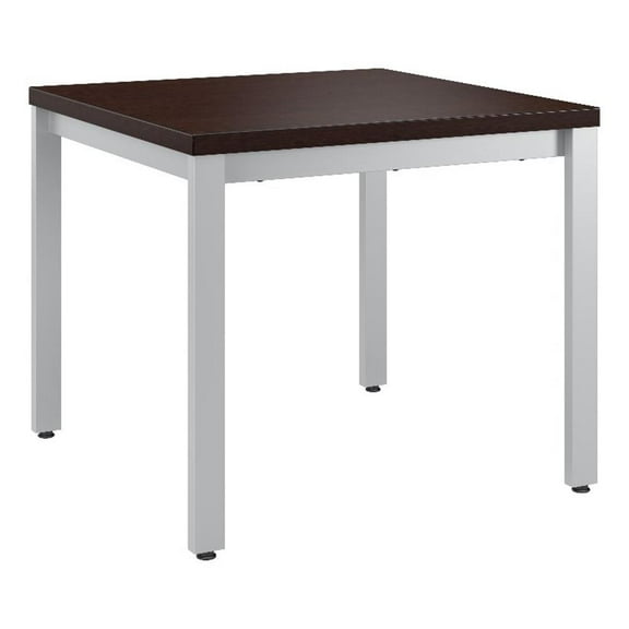 Pemberly Row Waiting Room End Table in Mocha Cherry - Engineered Wood