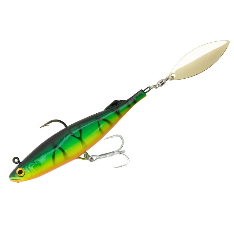 Kingdom SPINNER Fishing Lures Big Soft Swim Baits With Spoon On