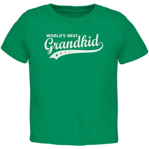 World's Best Grandkid Kelly Green Toddler T-Shirt - 2T