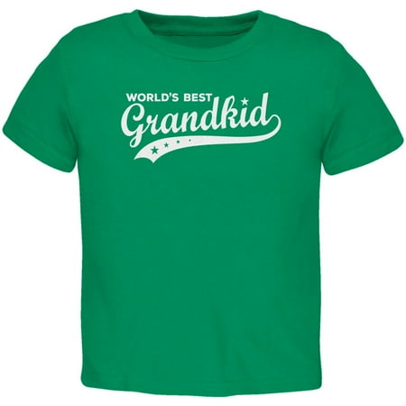 

World s Best Grandkid Kelly Green Toddler T-Shirt - 3T