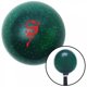 Bouton de Changement de Vitesse en Flocons de Métal Vert Dragon Rouge avec M16 x 1,5 Insert – image 1 sur 1