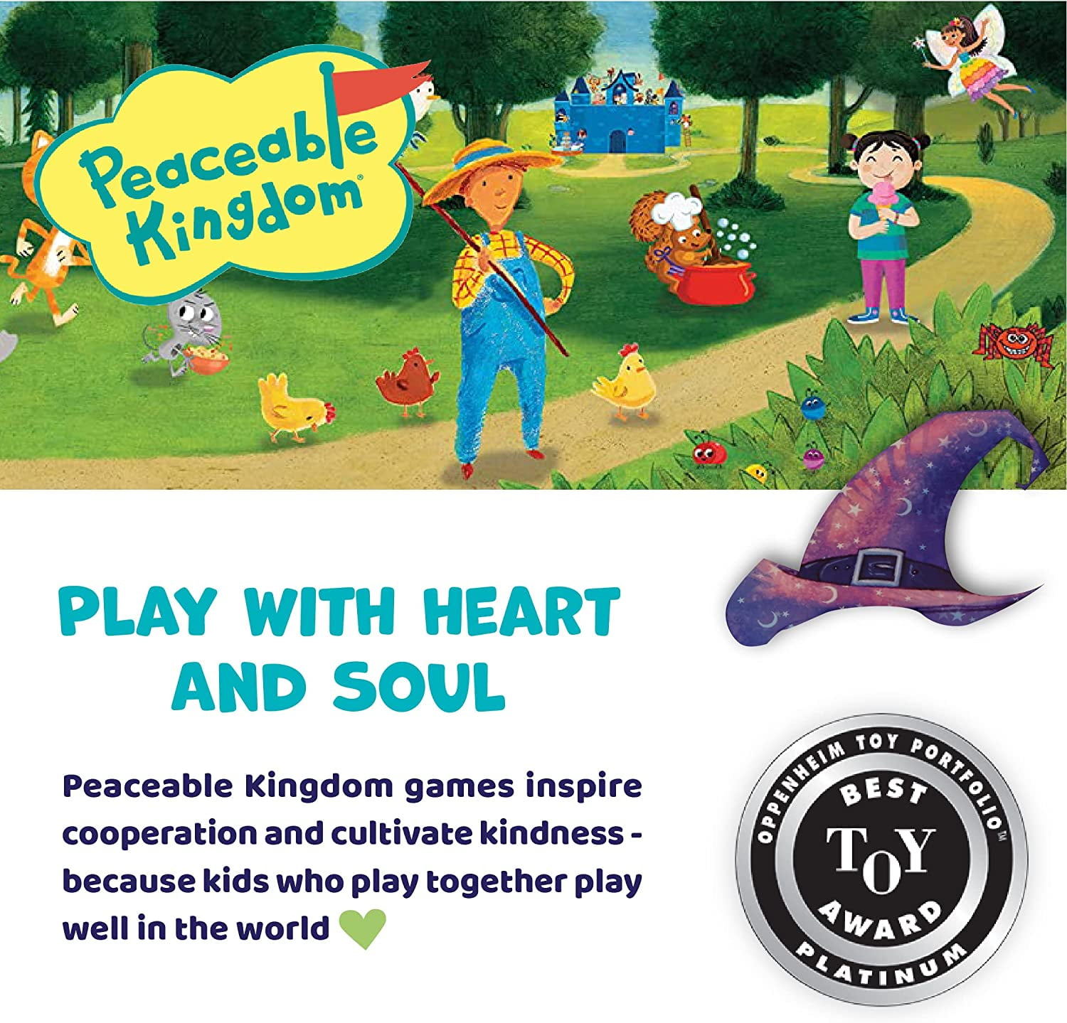 Peaceable Kingdom Cauldron Quest Game, Cooperative Game for Kids, 2 to 4 Players