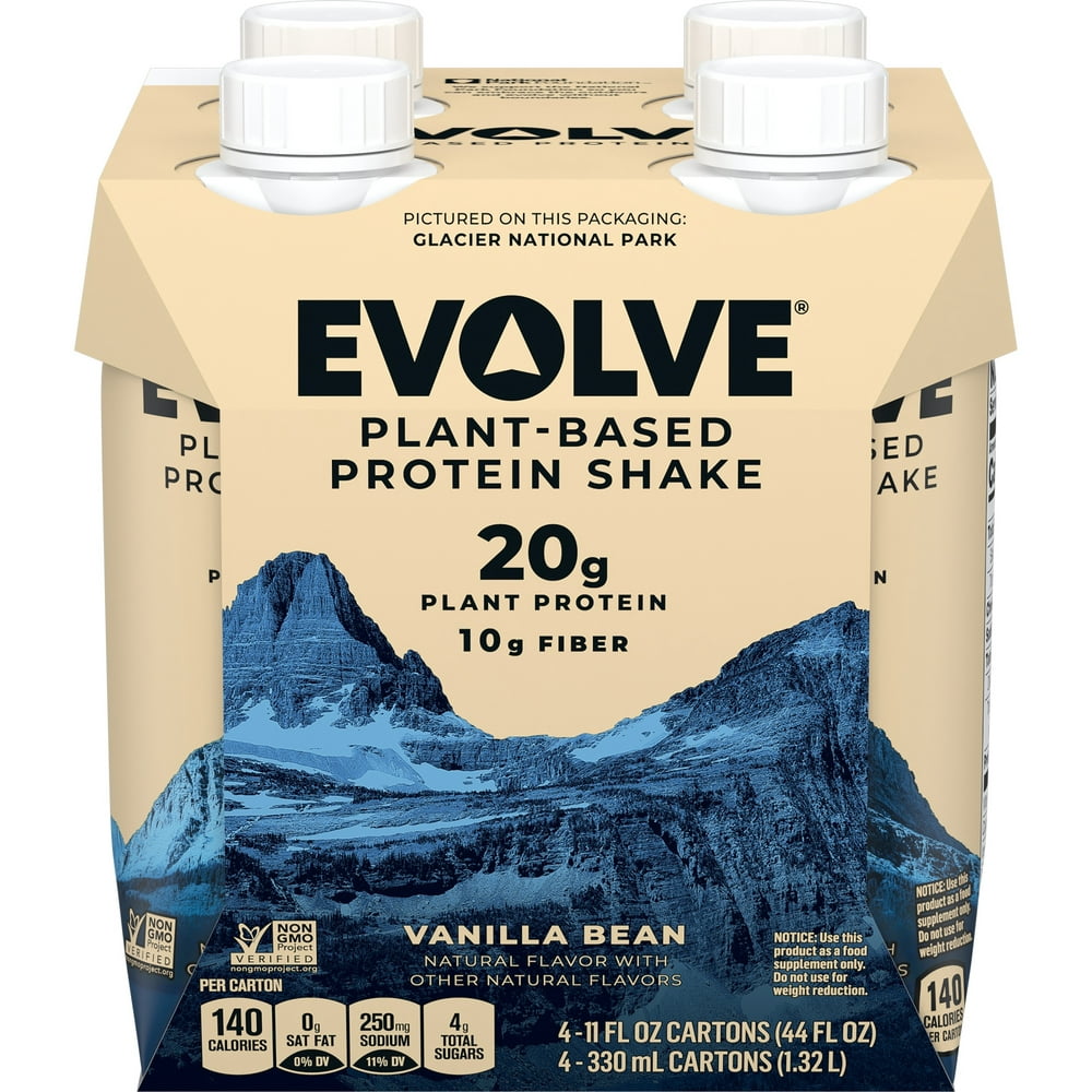 Evolve Plant Based Protein Shake Vanilla Bean 20g Vegan Protein