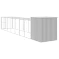 thumbnail image 3 of vidaXL Cage à Poules avec Rangée Gris Clair 165x863x181 cm Acier Galvanisé, 3 of 5
