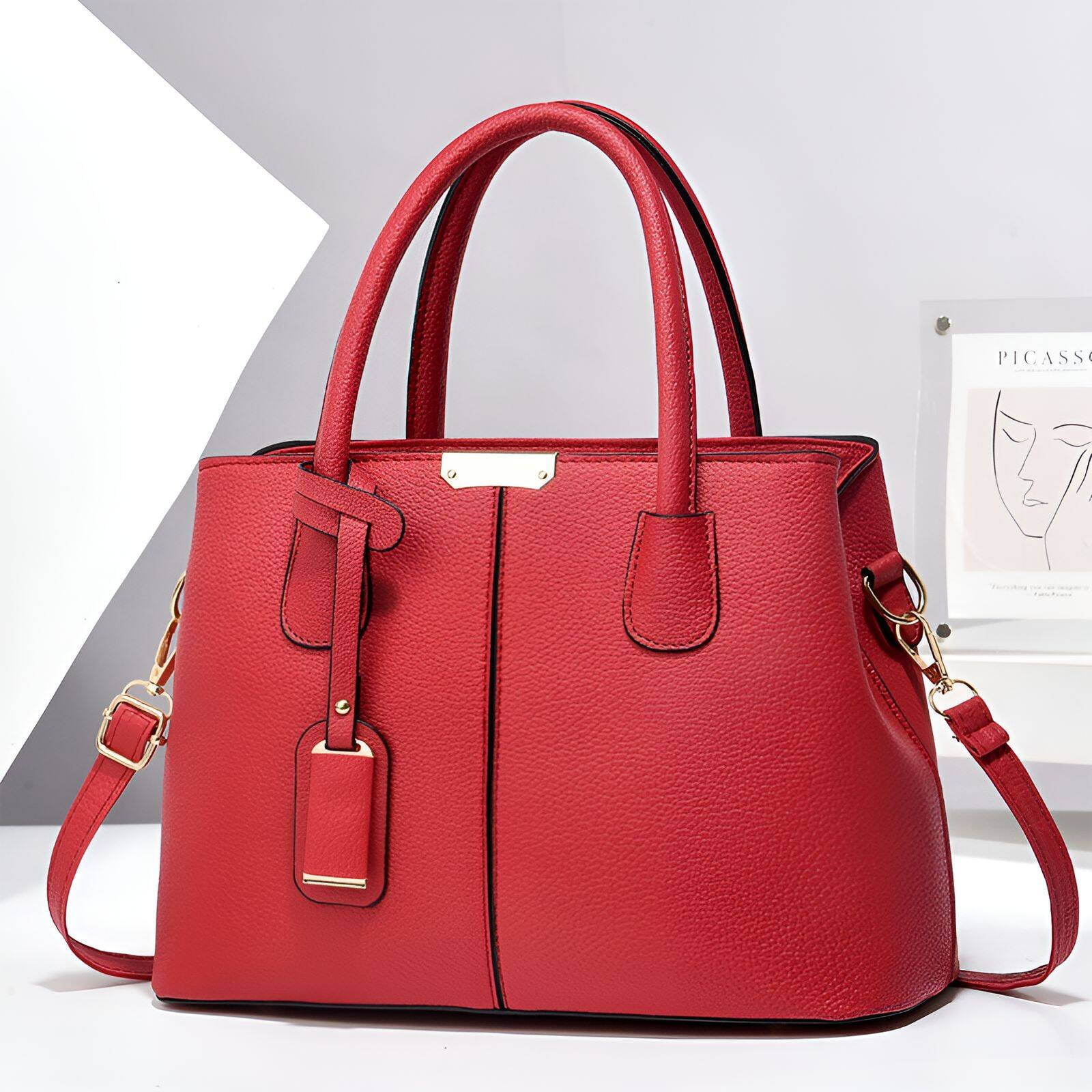 TELOLY Hand Bags for Women 2024 Clearance,Various Occasions Small Tote Bags for Women,Work Shopping Summer Purses for Women 2025,Red