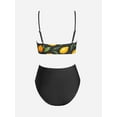 thumbnail image 4 of Women's One Piece Swimsuit Ruffle Lace Up Beach Bathing Suit Tummy Control Swimsuit Bathing Costume, 4 of 4