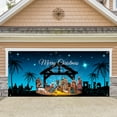 thumbnail image 5 of Fwttom Christmas Garage Door Cover Decorations - Merry Christmas Heartwarming Scene Banner Garage Door Decor Outdoor Indoor for Xmas Holiday,, 5 of 7