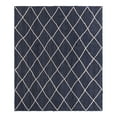 thumbnail image 2 of Unique Loom Braided Jute Collection Area Rug - Trellis (8' x 10' Rectangle Navy Blue/Ivory), 2 of 6