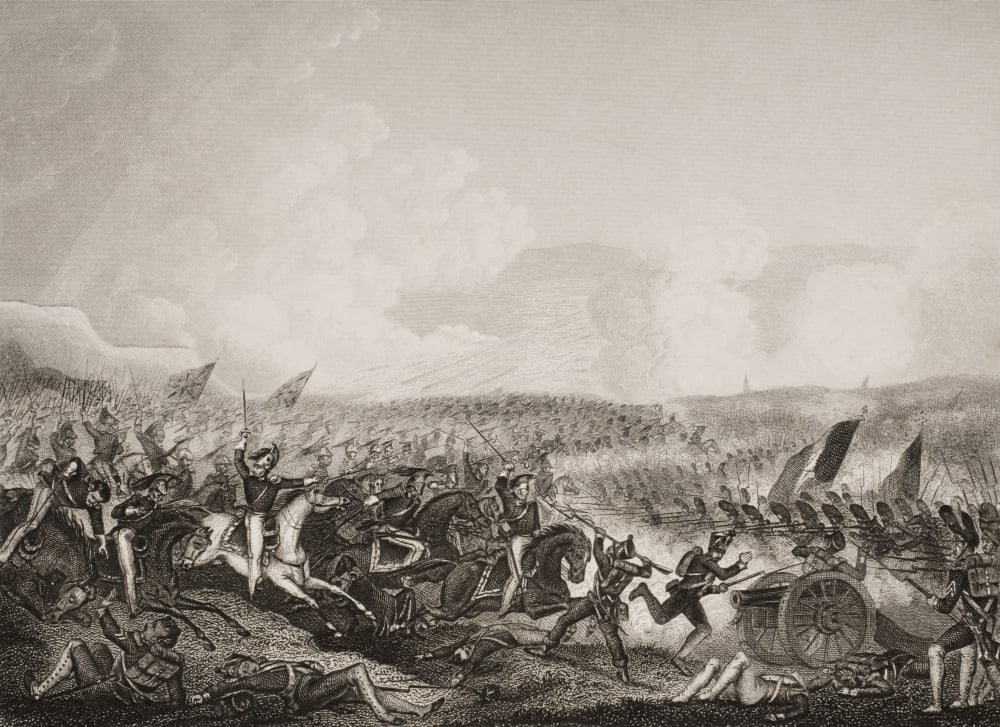 Battle Of Salamanca 22Nd July 1812Engraved By D Pound After J Terry From Englands Battles By Sea And Land By Lieut Col Williams The London Printing And Publishing Company Circa 1890S Canvas Art - Ken