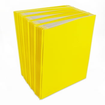 Pen+Gear Pen + Gear 3-Prong Paper Portfolios with Pockets, 50-Count, Yellow, Letter Size