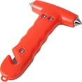 thumbnail image 1 of Mini 2-in-1 Safety Car Life-Saving Escape Rescue Tool Seat Broken Emergency Glass Breaker Hammer Window Keychain Belt Cutter, 1 of 1