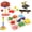Multicolor-003, variant on JUELEO 5-Pack Bird Toys Parrot Chew Toys, Colorful Hanging Shredding Foraging Toy Set, Rope Perch Swing Biting Toys