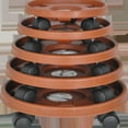 thumbnail image 4 of Plateau de Pot de Fleurs Mobile Roue Roulante Robuste pour Intérieur Extérieur Balcon Jardin 33cm, 4 of 5