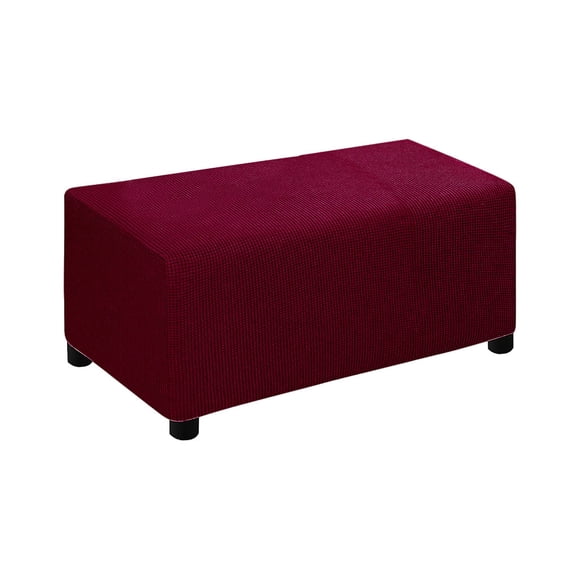 Injueey Fundas para reposapiés elásticas de amplia aplicación para todas las ocasiones Funda de sofá muy elástica y gruesa Decoración del hogar Vino rojo l