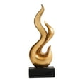 thumbnail image 2 of WLPZXP Modern Flame Statue Aesthetic Gift Abstract Sculpture for Bedroom Gold, 2 of 9