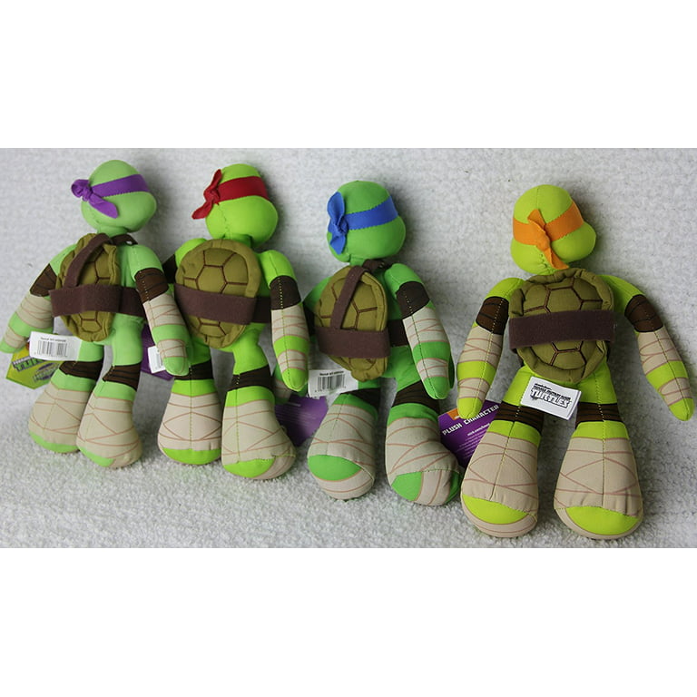 Nickelodeon Ninja Turtle Set of 4 Plush Toys 10 inch --by Half Shell Heroes, Other