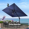 thumbnail image 4 of Solar Umbrella Lights Outdoor, Cordless Parasol String Lights With Clip Umbrella Pole Light IP65 Waterproof Timed Function Brightness Adjustable LED Patio Umbrella Lights, 4 of 7