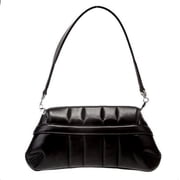 Gucci Horsebit Vertical Quilted Leather Small Chain Shoulder Bag Black