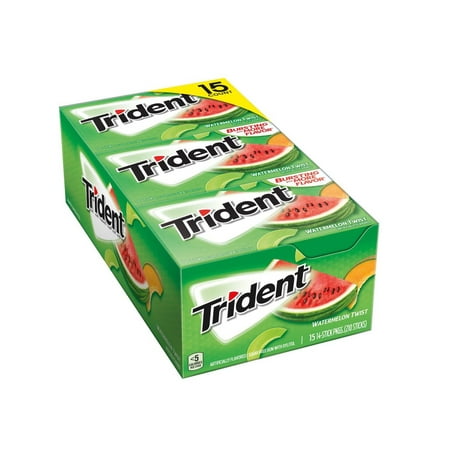 Product of Trident Watermelon Twist Sugar-Free Gum, 15 pk./14 ct. [Biz
