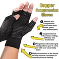 thumbnail image 3 of Guantes de compresión de cobre para alivio del dolor de soporte de mano del túnel carpiano de artritis, 3 of 5