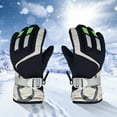 thumbnail image 2 of TERGAYEE Kids Winter Gloves Snow Ski,Boys Girls Warm Waterproof Windproof Cold Weather Thermal Fleece Anti Slip Mittens for Skiing Snowboard Outdoor Sport, 2 of 5