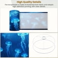 thumbnail image 4 of Jellyfish Linen Drum Lampshades Blue Jellyfishes Marine Life Ocean Underwater Sea Scenery 13"x13"x10" Light Shade for Table Lamps Floor Lamps Drum Lamp Shades Lampshade Replacement Assembly Required, 4 of 8