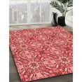 thumbnail image 3 of Ahgly Company Machine Washable Indoor Round Transitional Light Coral Pink Area Rugs, 3' Round, 3 of 7