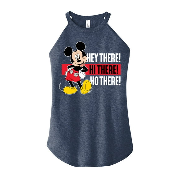 Mickey & Friends - Hey There! Hi There! - Juniors High Neck Tank Top