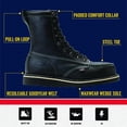 thumbnail image 3 of Botas de trabajo Thorogood American Heritage con punta de acero de 8 pulgadas, negras, 3 of 7