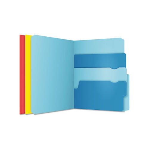 Divide It Up File Folders 1/2-Cut Tabs, Letter Size, Assorted, 12/Pack