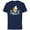 Navy, variant on Donald Duck Smile Classic Vintage Retro Distressed - Short Sleeve Cotton T-Shirt for Adults - Customized-Yellow