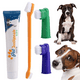 thumbnail image 1 of Kit Pasta Dientes Mascotas Cepillo Suave Cuidado Bucal Sabor Carne A, 1 of 7